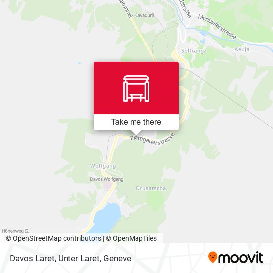 Davos Laret, Unter Laret map