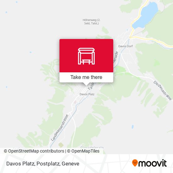 Davos Platz, Postplatz map