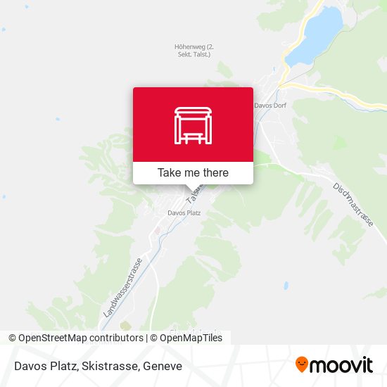 Davos Platz, Skistrasse map