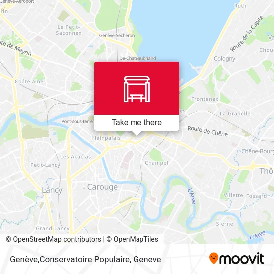 Genève,Conservatoire Populaire map