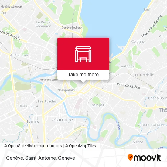Genève, Saint-Antoine map