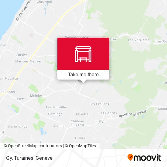 Gy, Turaines map