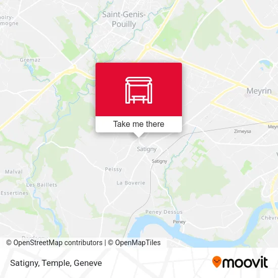 Satigny, Temple map