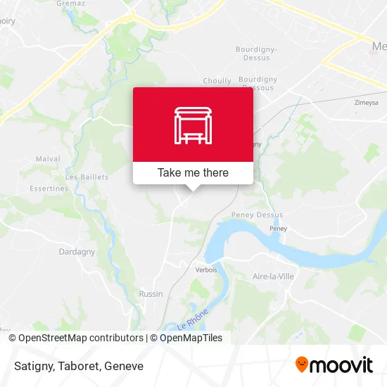 Satigny, Taboret map