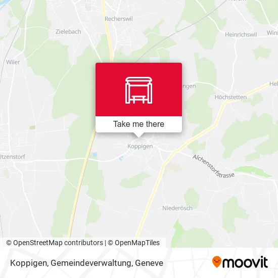 Koppigen, Gemeindeverwaltung map