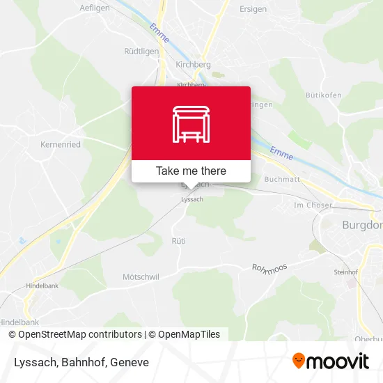 Lyssach, Bahnhof map