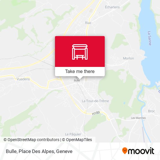 Bulle, Place Des Alpes map
