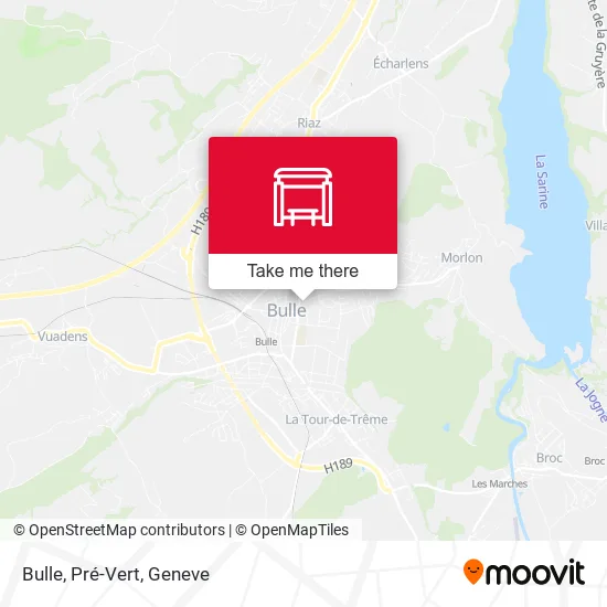 Bulle, Pré-Vert map