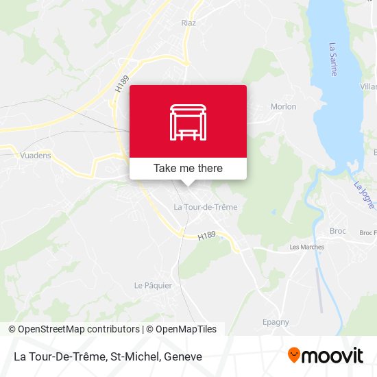 La Tour-De-Trême, St-Michel map