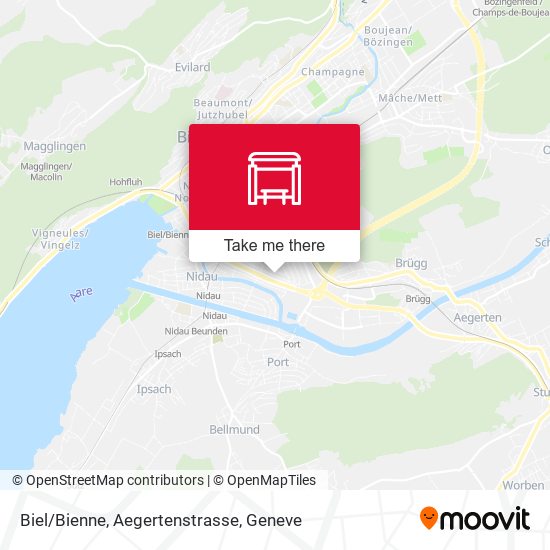 Biel/Bienne, Aegertenstrasse plan