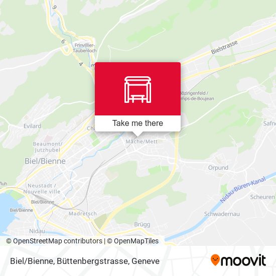 Biel/Bienne, Büttenbergstrasse map