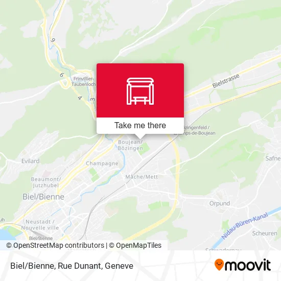 Biel/Bienne, Rue Dunant map