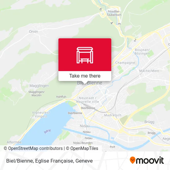 Biel/Bienne, Eglise Française map