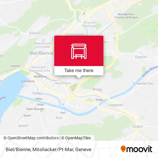 Biel/Bienne, Mösliacker/Pt-Mar map