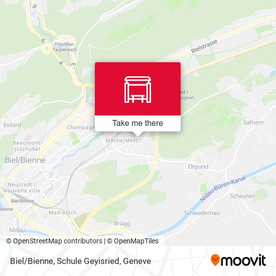 Biel/Bienne, Schule Geyisried map