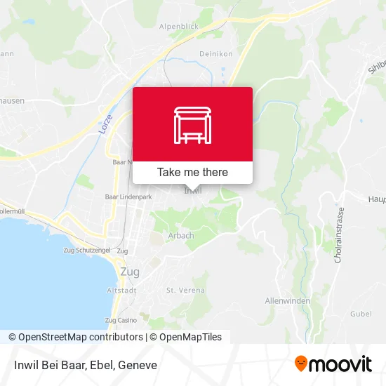 Inwil Bei Baar, Ebel map