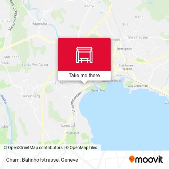 Cham, Bahnhofstrasse map