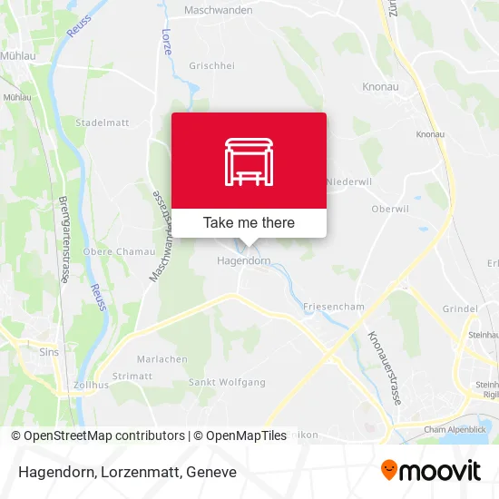 Hagendorn, Lorzenmatt map