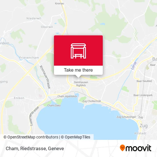 Cham, Riedstrasse map