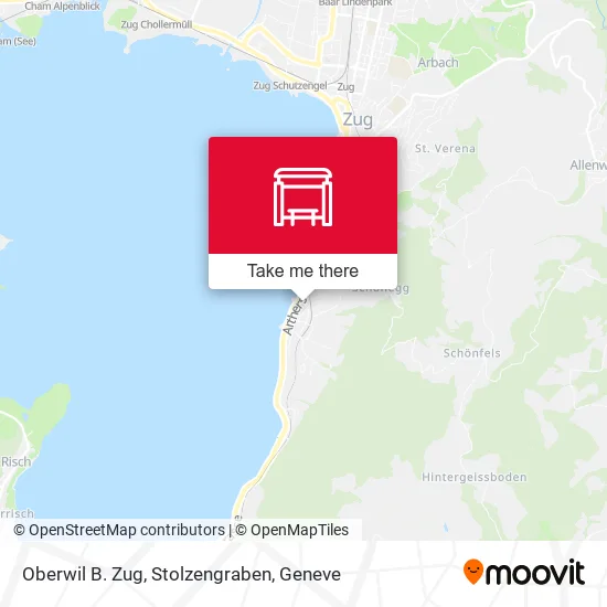 Oberwil B. Zug, Stolzengraben map