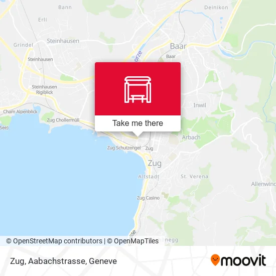 Zug, Aabachstrasse map