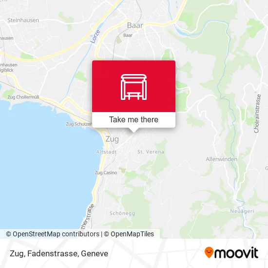 Zug, Fadenstrasse map