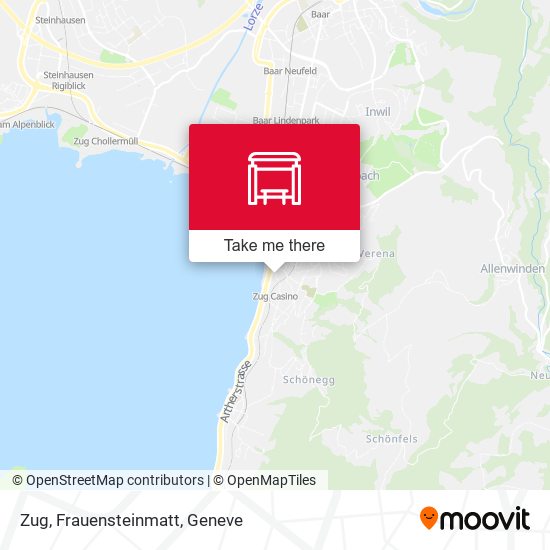 Zug, Frauensteinmatt map
