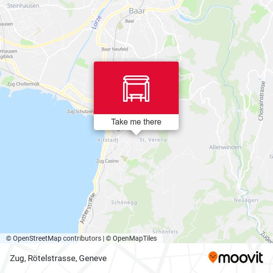 Zug, Rötelstrasse map