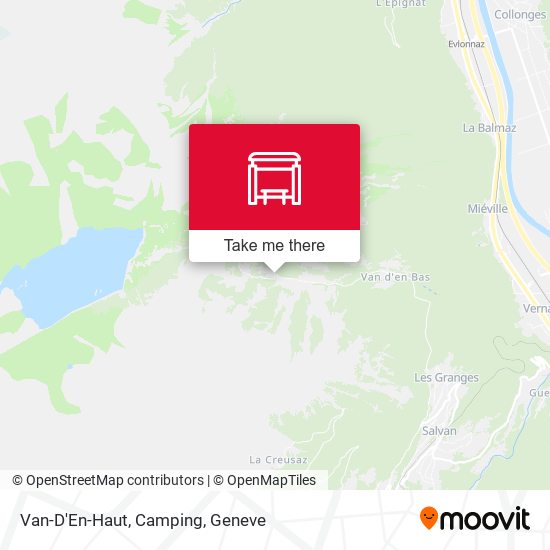 Van-D'En-Haut, Camping map