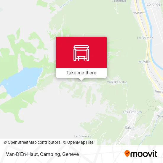 Van-D'En-Haut, Camping map