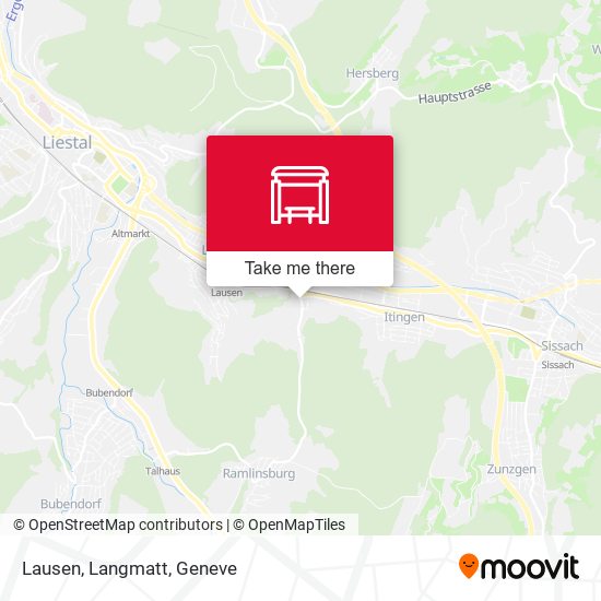 Lausen, Langmatt map