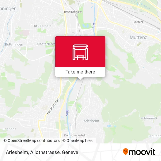 Arlesheim, Aliothstrasse map