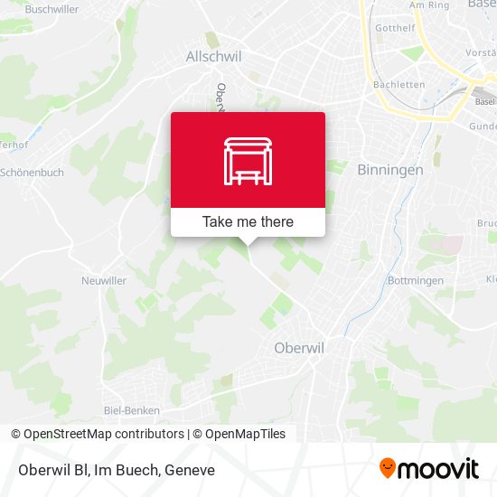 Oberwil Bl, Im Buech map