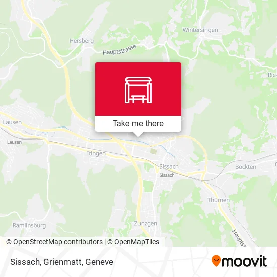 Sissach, Grienmatt map