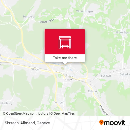 Sissach, Allmend map