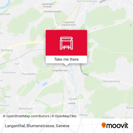 Langenthal, Blumenstrasse map