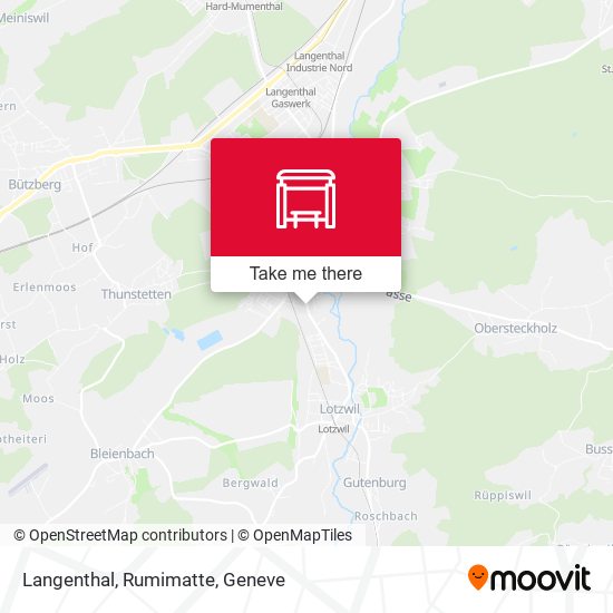 Langenthal, Rumimatte map