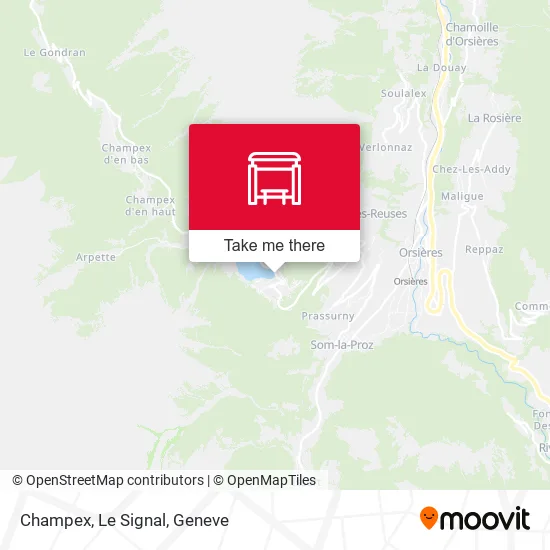 Champex, Le Signal map