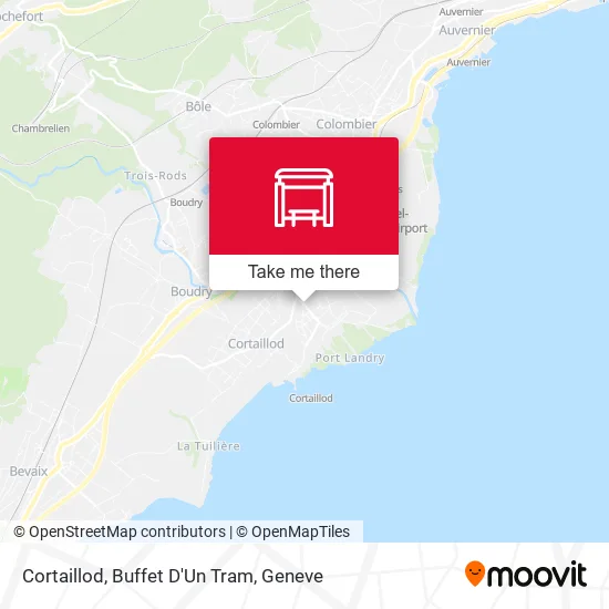 Cortaillod, Buffet D'Un Tram map