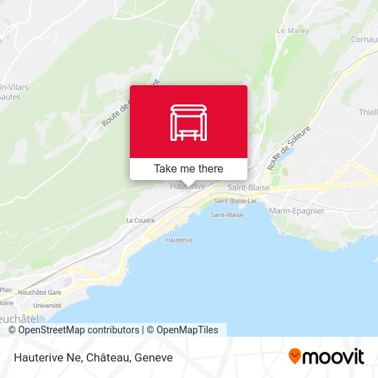 Hauterive Ne, Château map