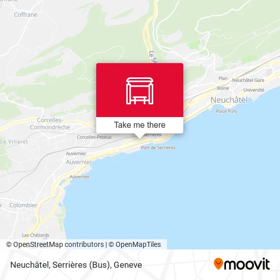 Neuchâtel, Serrières (Bus) plan
