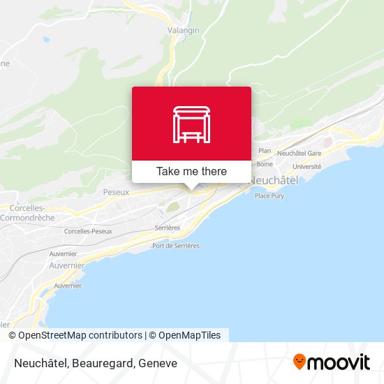 Neuchâtel, Beauregard map
