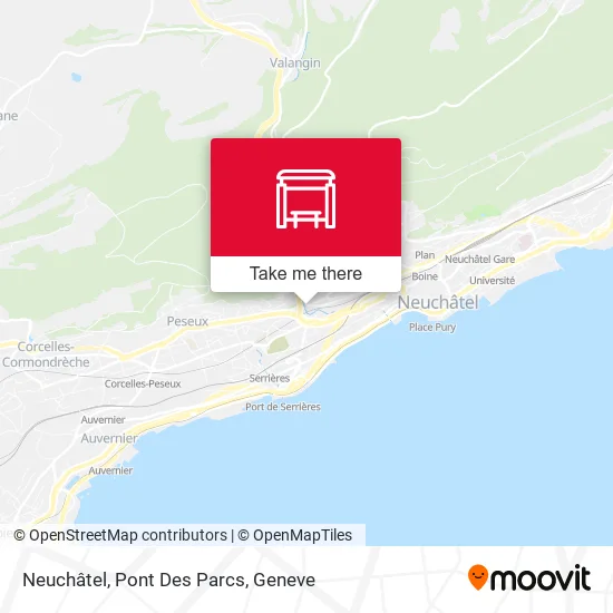 Neuchâtel, Pont Des Parcs plan
