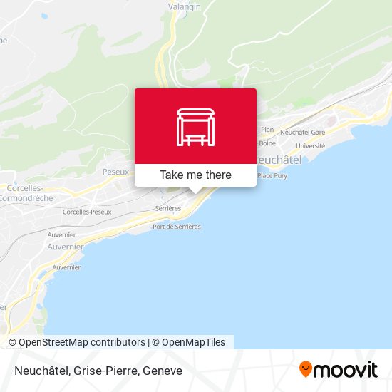 Neuchâtel, Grise-Pierre map
