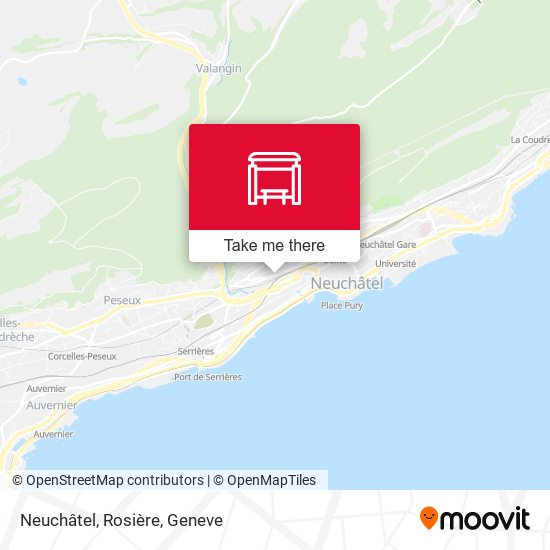 Neuchâtel, Rosière map