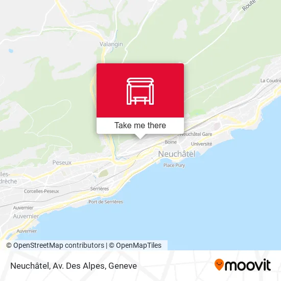 Neuchâtel, Av. Des Alpes plan
