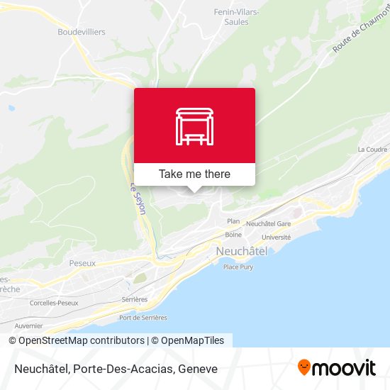 Neuchâtel, Porte-Des-Acacias map