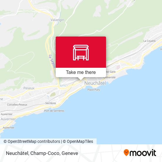 Neuchâtel, Champ-Coco map