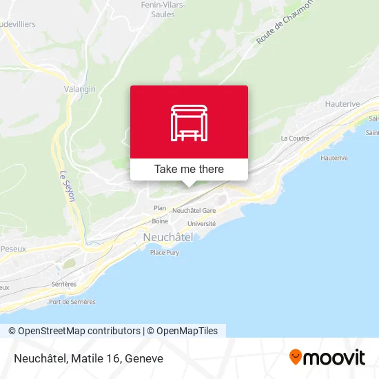 Neuchâtel, Matile 16 map