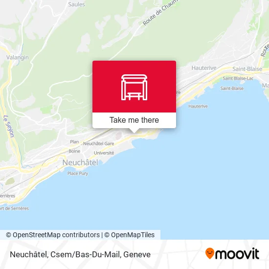 Neuchâtel, Csem/Bas-Du-Mail map